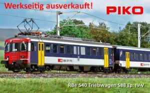 Piko SBB RBe 4/4 + BDe in NPZ -farbgebung