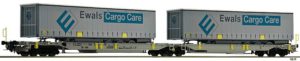 Fleischmann 825008 Gelenk-Taschenwagen der AAE mit Container Ewals-Cargo-Care